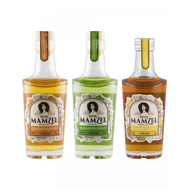Rhum Arrangé Lot de 3 20cl Rhum MAMZEL Rhum Arrangé Lot de 3 20cl Rhum MAMZEL